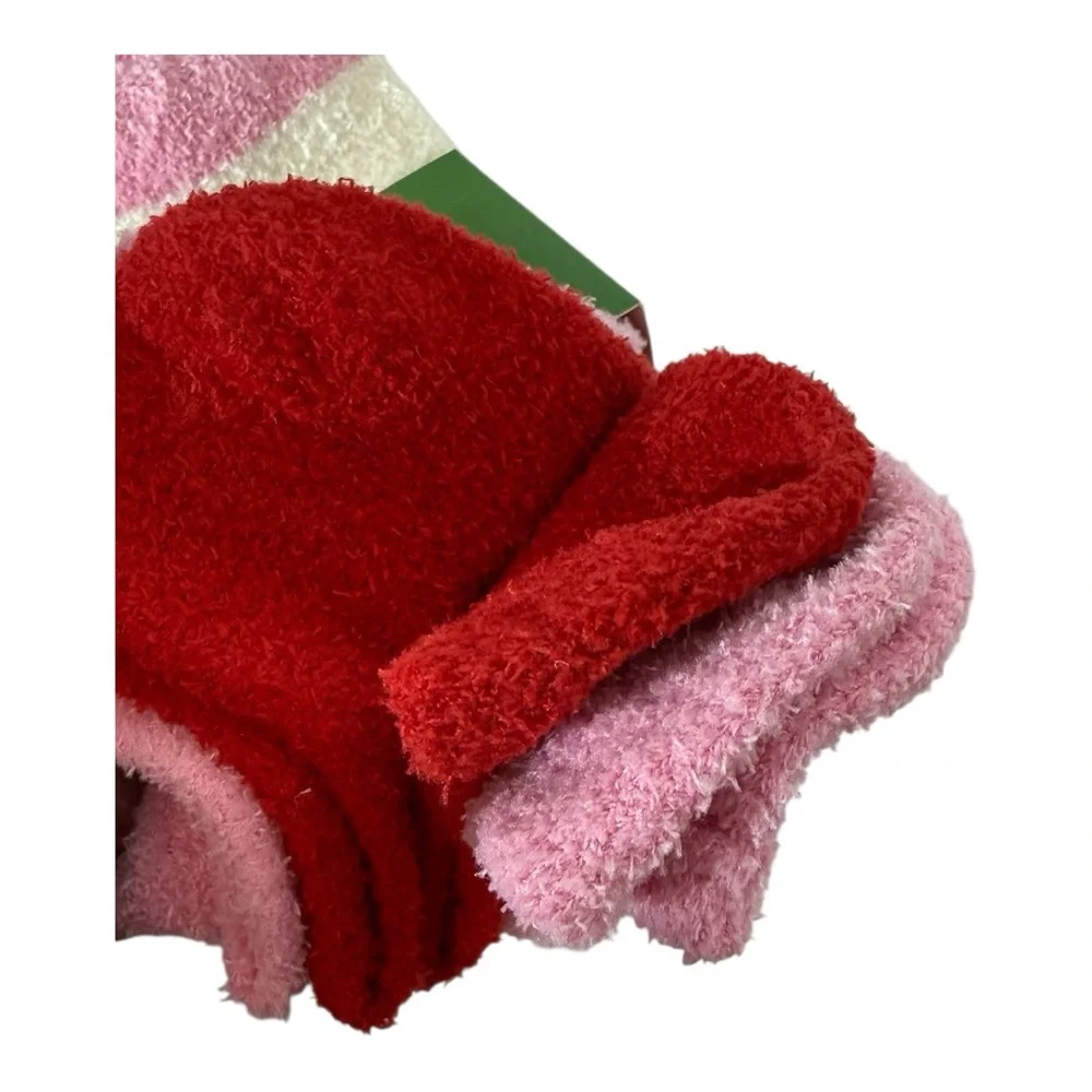 Kate Spade New York Pink & Red Low-Cut Cozy Socks – 3 Pack – NWT